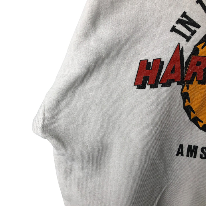 Hard Rock Cafe Advertising Sweatshirt, Men's Size L cotton white type Vintage Second Hand