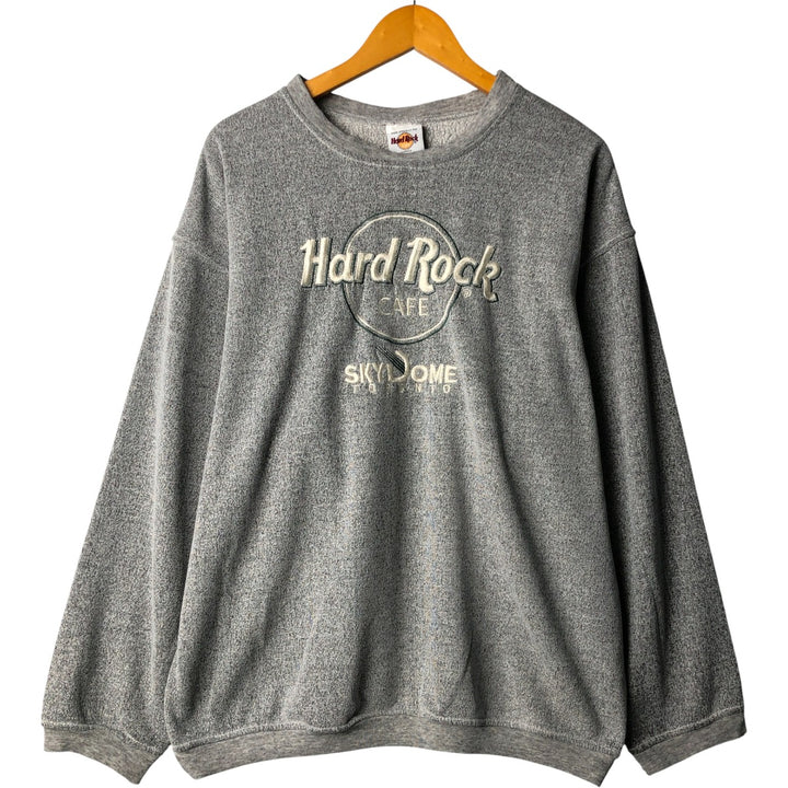 Vintage 90'S Hard Rock Cafe Advertising Sweatshirt, Made in Canada, Men's Size XL unclear gray type Vintage Second Hand