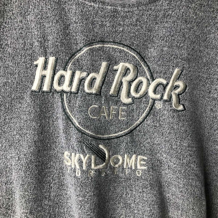 Vintage 90'S Hard Rock Cafe Advertising Sweatshirt, Made in Canada, Men's Size XL unclear gray type Vintage Second Hand