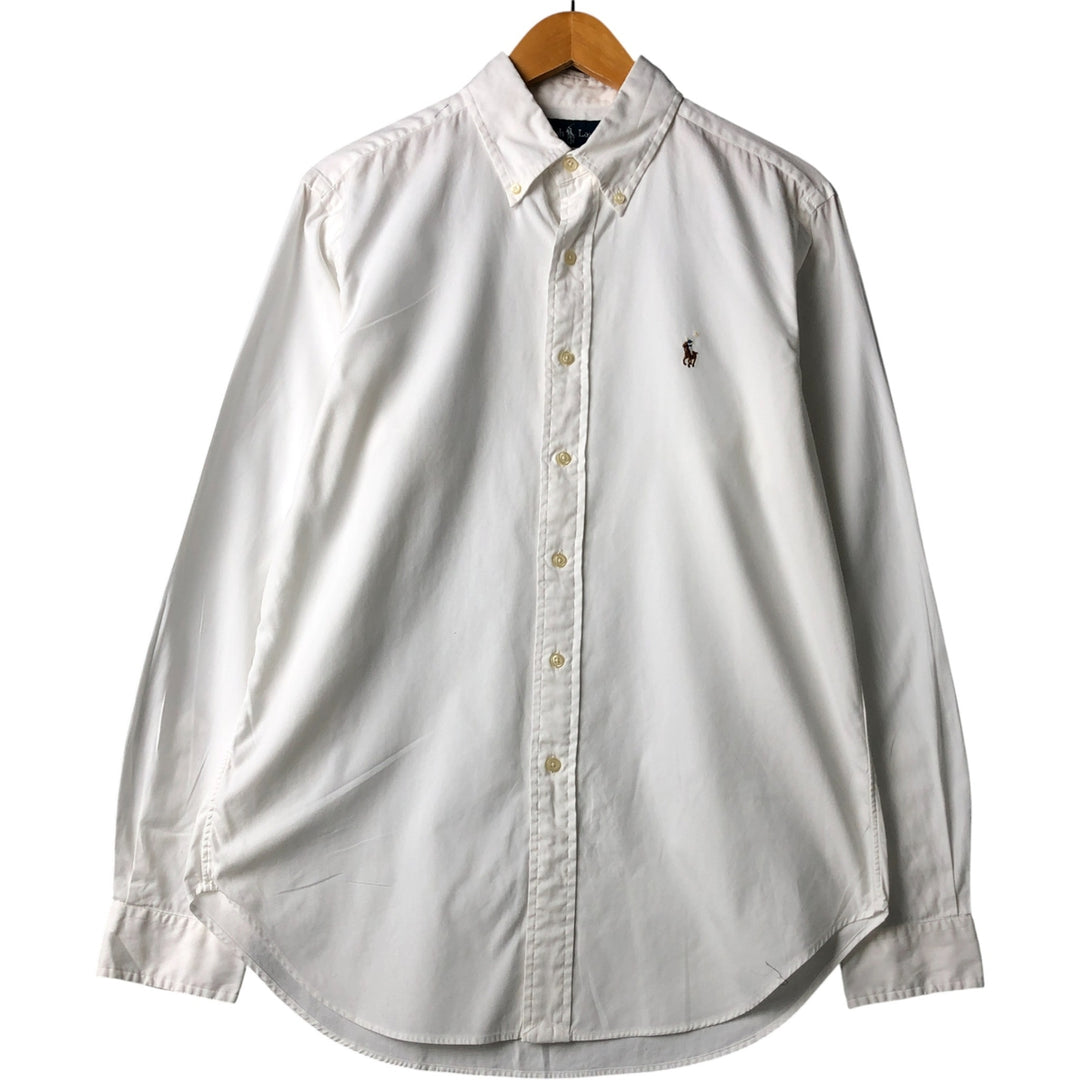 Ralph Lauren Classic Fit Long Sleeve Button Down Shirt Men's M cotton white type Vintage Second Hand