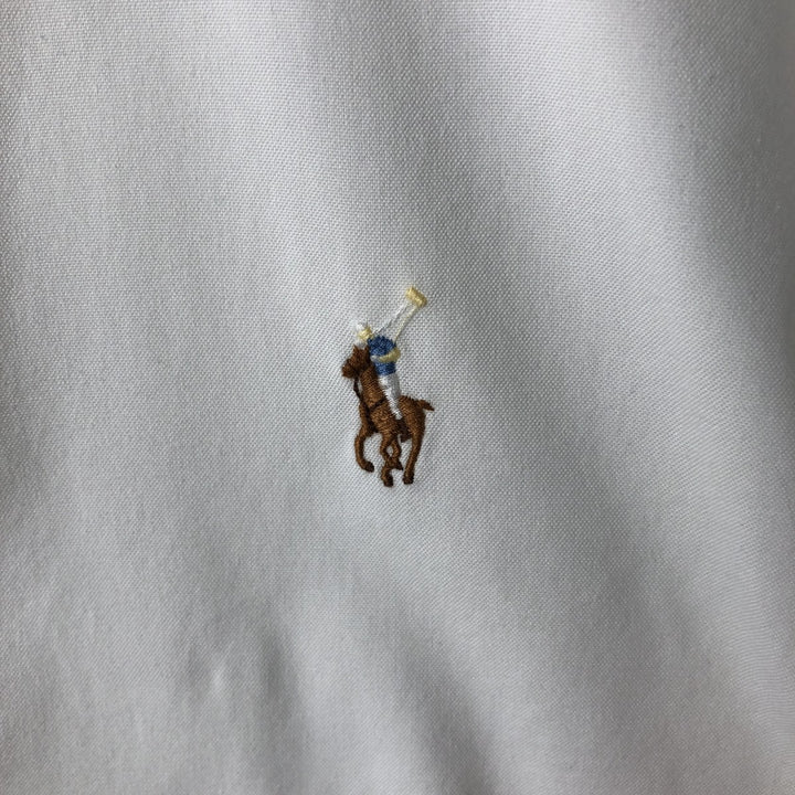 Ralph Lauren Classic Fit Long Sleeve Button Down Shirt Men's M cotton white type Vintage Second Hand