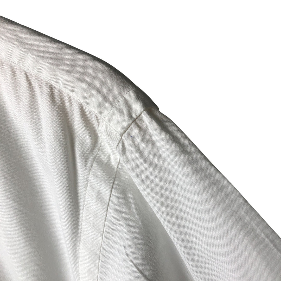 Ralph Lauren Classic Fit Long Sleeve Button Down Shirt Men's M cotton white type Vintage Second Hand