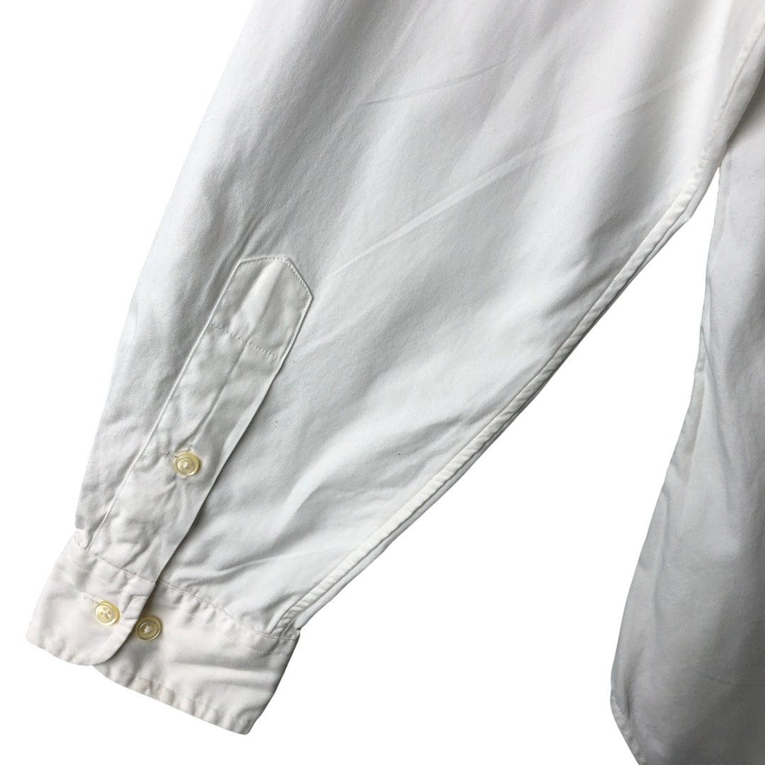 Ralph Lauren Classic Fit Long Sleeve Button Down Shirt Men's M cotton white type Vintage Second Hand