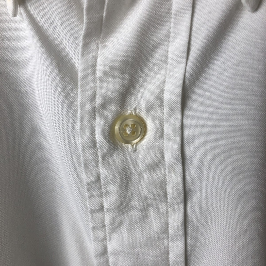 Ralph Lauren YARMOUTH long sleeve button down shirt, men's size M cotton white type Vintage Second Hand