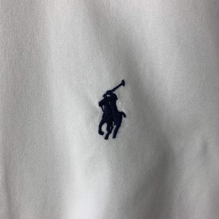 Ralph Lauren YARMOUTH long sleeve button down shirt, men's size M cotton white type Vintage Second Hand