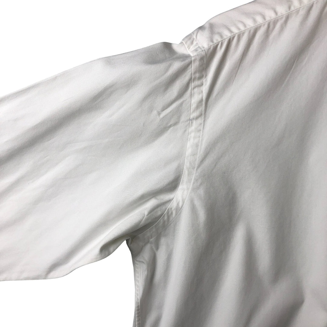 Ralph Lauren YARMOUTH long sleeve button down shirt, men's size M cotton white type Vintage Second Hand
