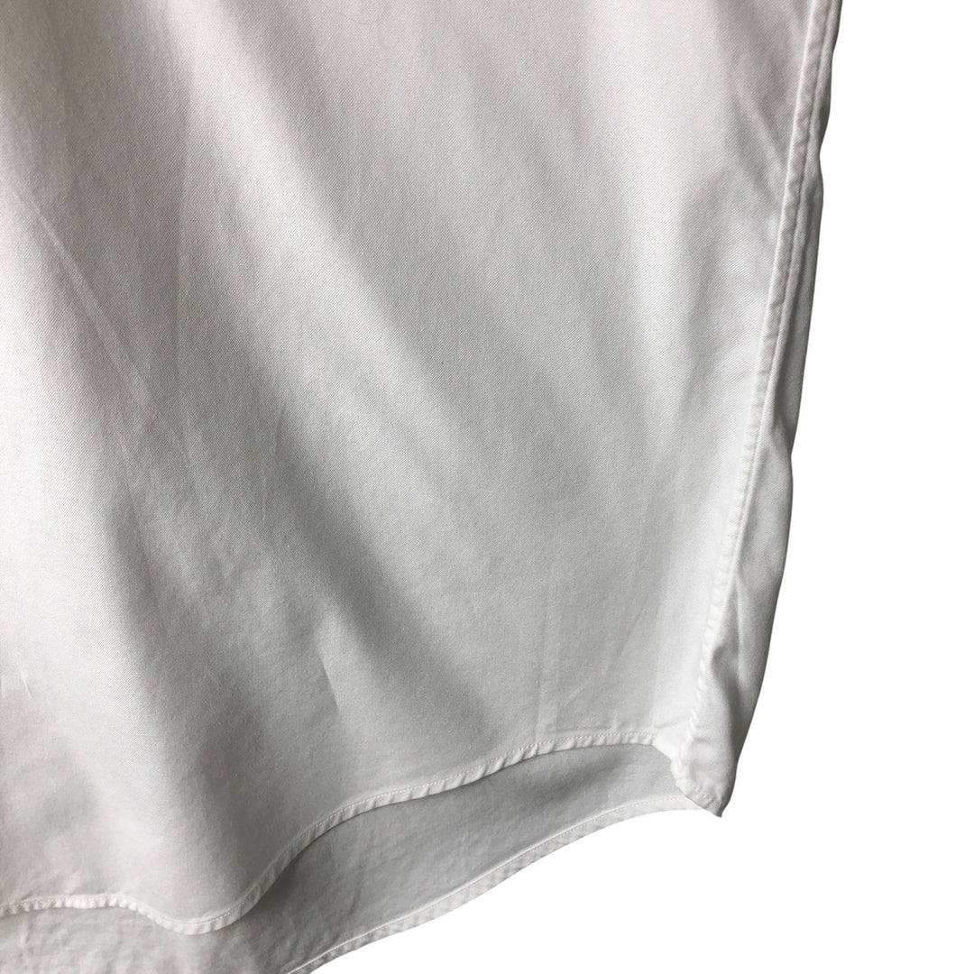 Ralph Lauren YARMOUTH long sleeve button down shirt, men's size M cotton white type Vintage Second Hand