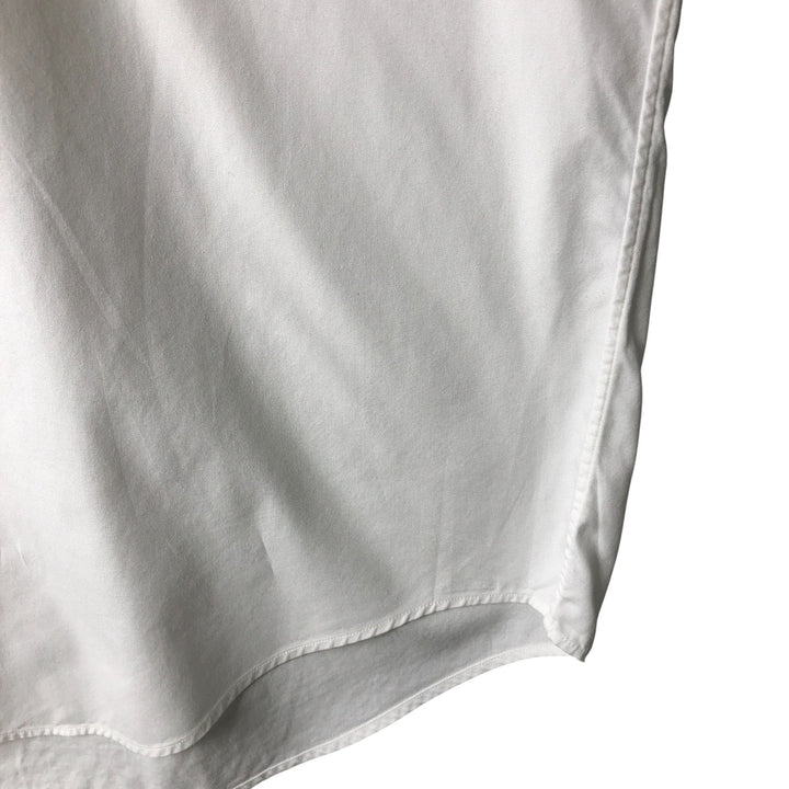 Ralph Lauren YARMOUTH long sleeve button down shirt, men's size M cotton white type Vintage Second Hand