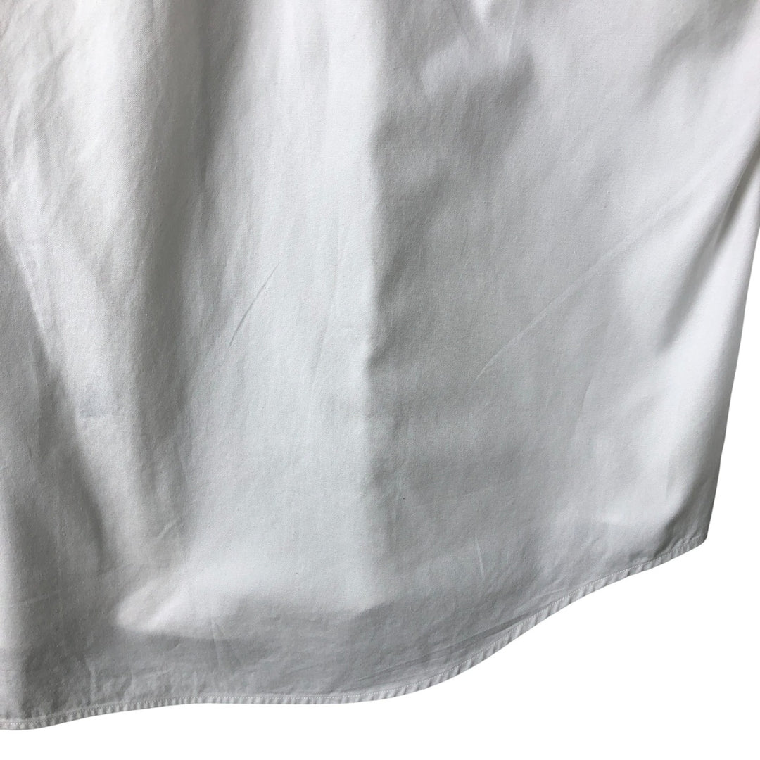 Ralph Lauren YARMOUTH long sleeve button down shirt, men's size M cotton white type Vintage Second Hand