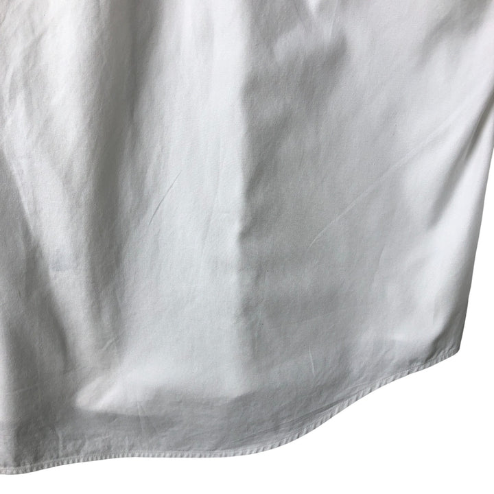 Ralph Lauren YARMOUTH long sleeve button down shirt, men's size M cotton white type Vintage Second Hand