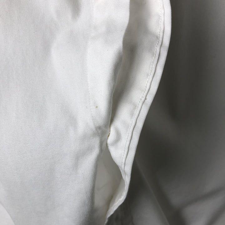 Ralph Lauren YARMOUTH long sleeve button down shirt, men's size M cotton white type Vintage Second Hand