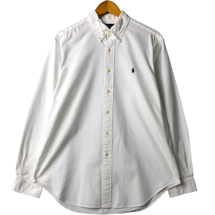 Ralph Lauren Classic Fit Long Sleeve Button Down Shirt, Men's Size L cotton white type Vintage Second Hand
