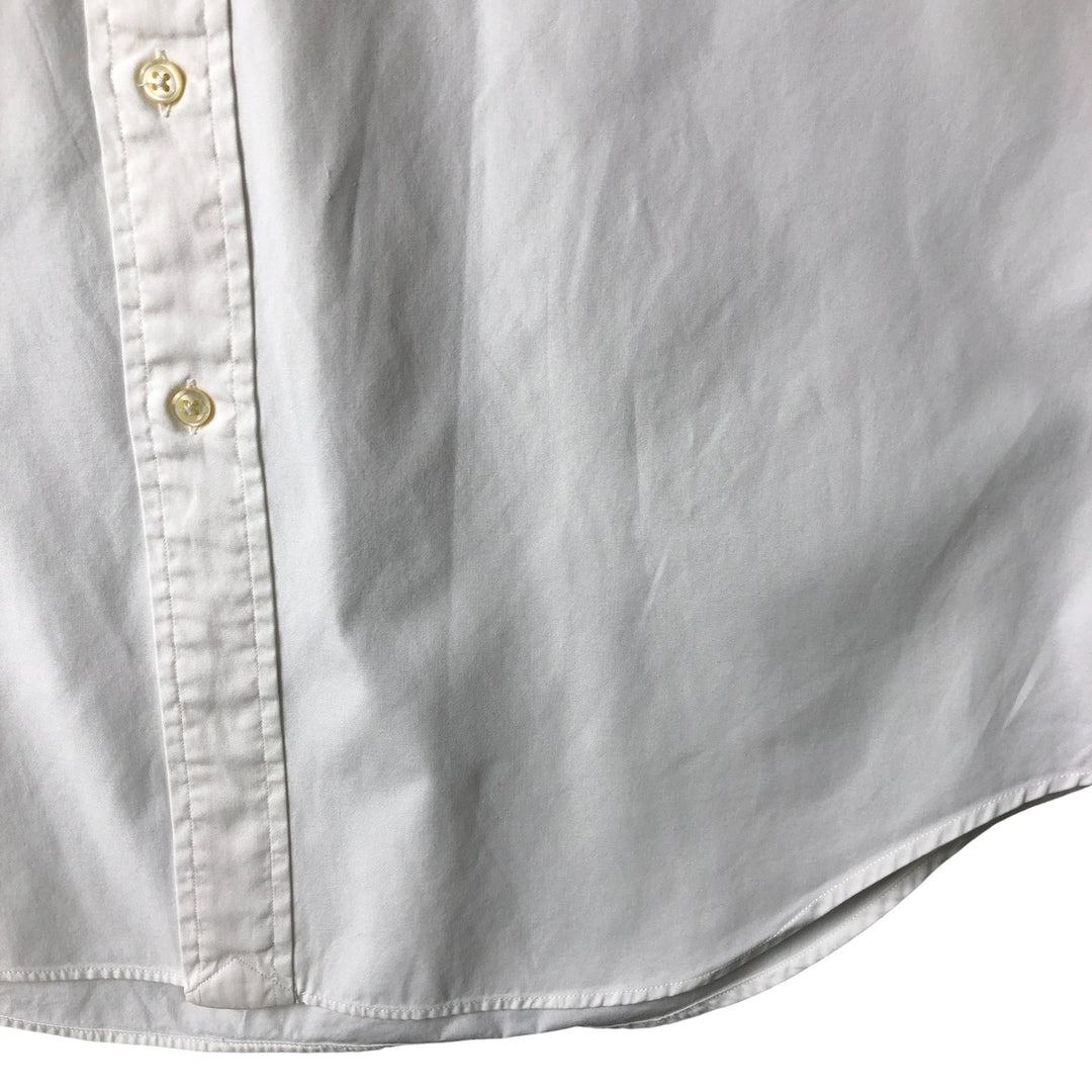 Ralph Lauren Classic Fit Long Sleeve Button Down Shirt, Men's Size L cotton white type Vintage Second Hand