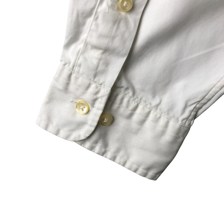 Ralph Lauren Classic Fit Long Sleeve Button Down Shirt, Men's Size L cotton white type Vintage Second Hand