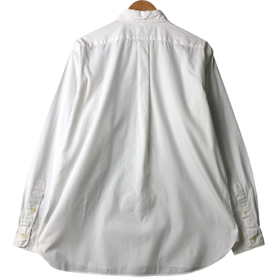 Ralph Lauren Classic Fit Long Sleeve Button Down Shirt, Men's Size L cotton white type Vintage Second Hand
