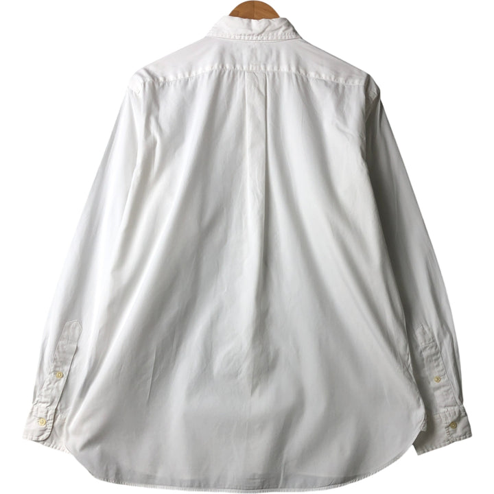 Ralph Lauren Classic Fit Long Sleeve Button Down Shirt, Men's Size L cotton white type Vintage Second Hand