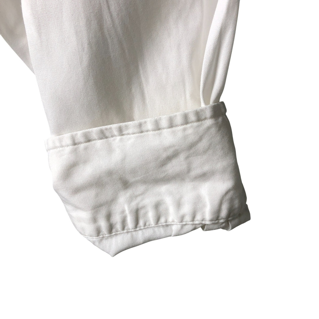 Ralph Lauren Classic Fit Long Sleeve Button Down Shirt, Men's Size L cotton white type Vintage Second Hand