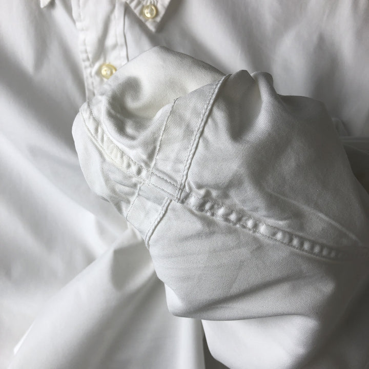 Ralph Lauren Classic Fit Long Sleeve Button Down Shirt, Men's Size L cotton white type Vintage Second Hand