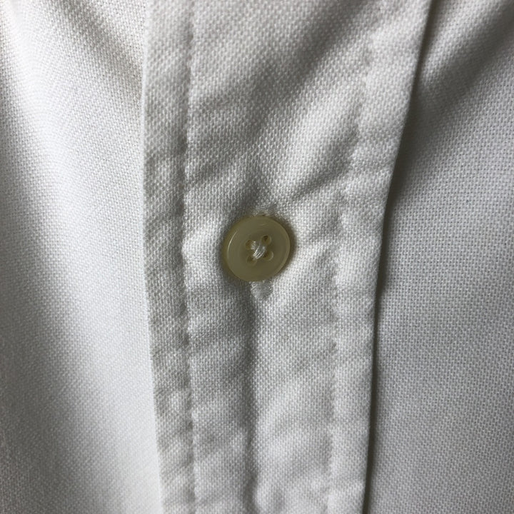 Ralph Lauren YARMOUTH long sleeve button down shirt, men's size L cotton white type Vintage Second Hand