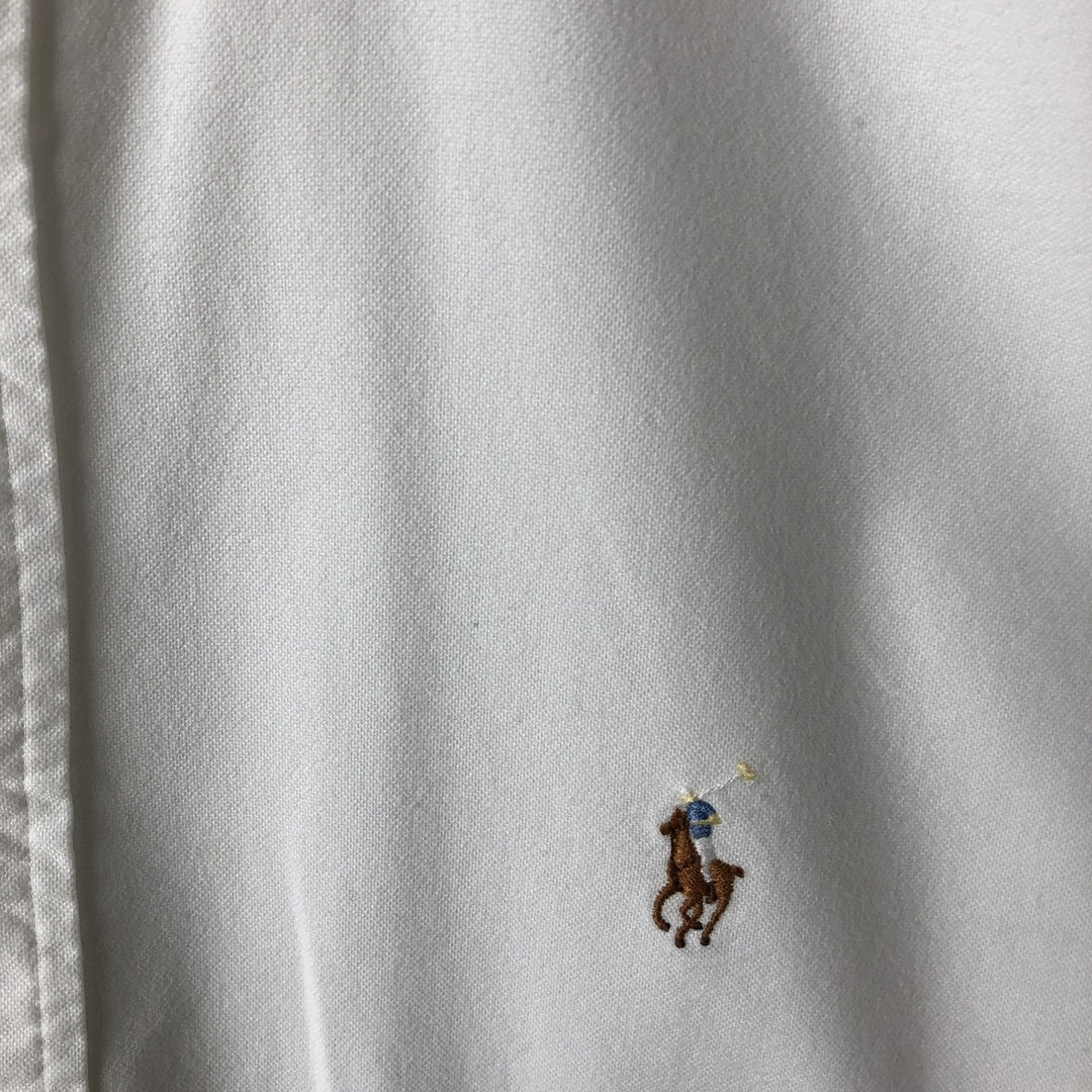 Ralph Lauren BLAKE long sleeve button down shirt, men's size L cotton white type Vintage Second Hand