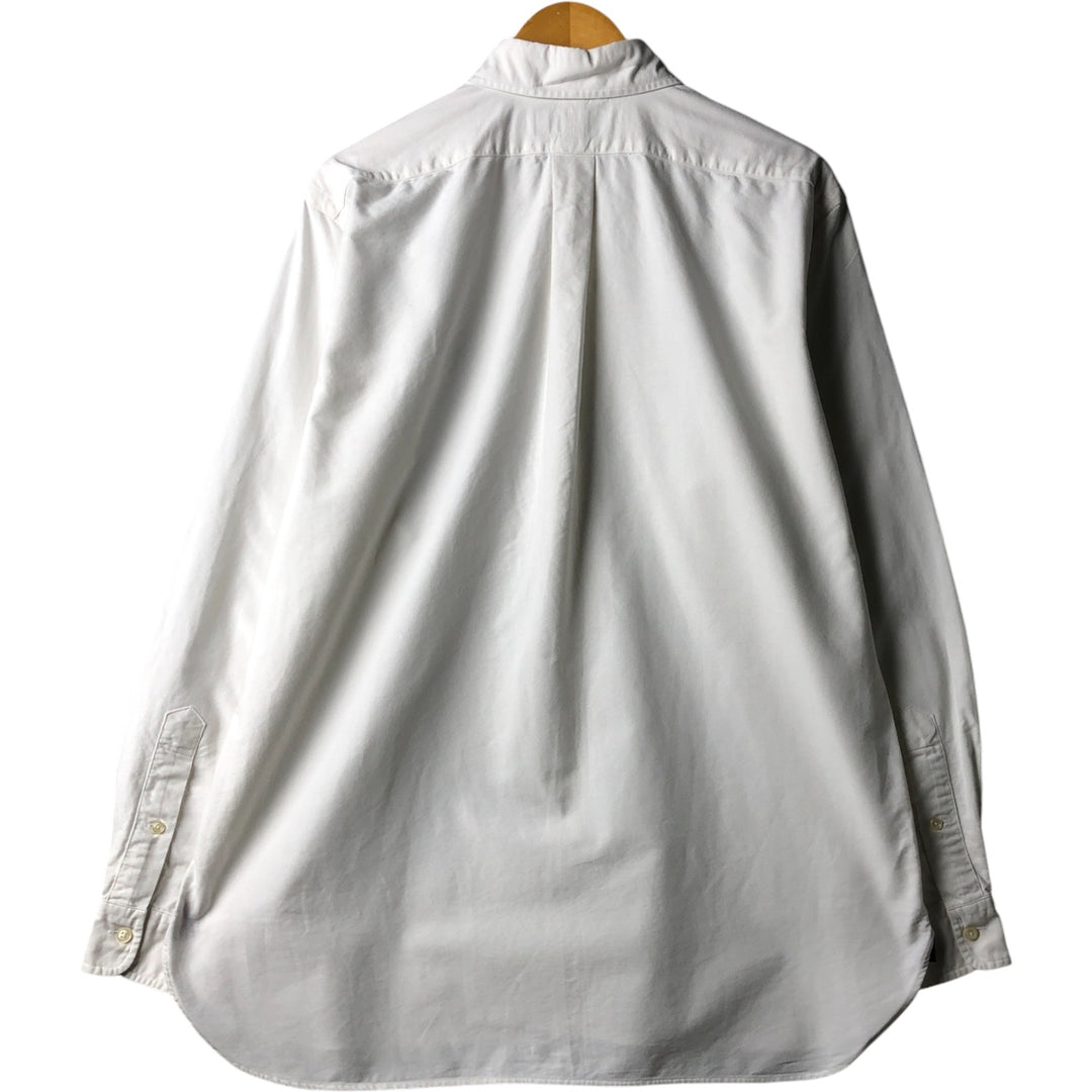 Ralph Lauren Classic Fit Long Sleeve Button Down Shirt, Men's Size L cotton white type Vintage Second Hand