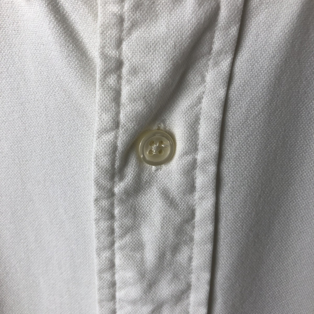 Ralph Lauren YARMOUTH long sleeve button down shirt, men's size M cotton white type Vintage Second Hand