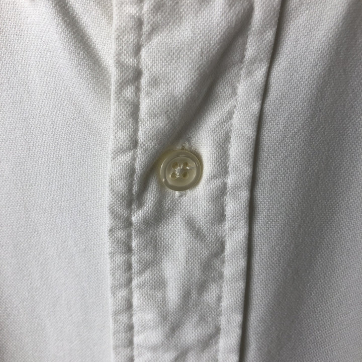 Ralph Lauren YARMOUTH long sleeve button down shirt, men's size M cotton white type Vintage Second Hand
