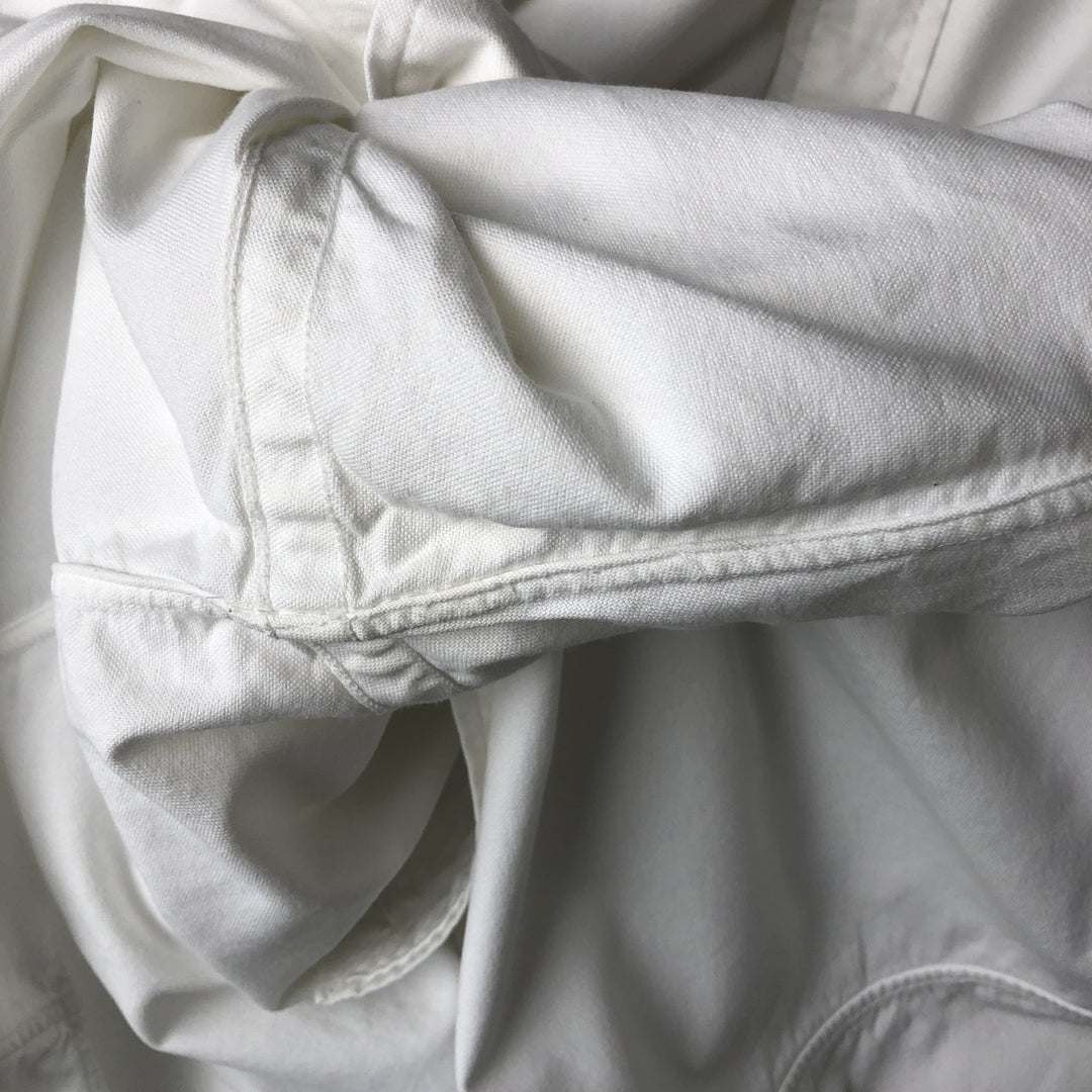 Ralph Lauren YARMOUTH long sleeve button down shirt, men's size M cotton white type Vintage Second Hand