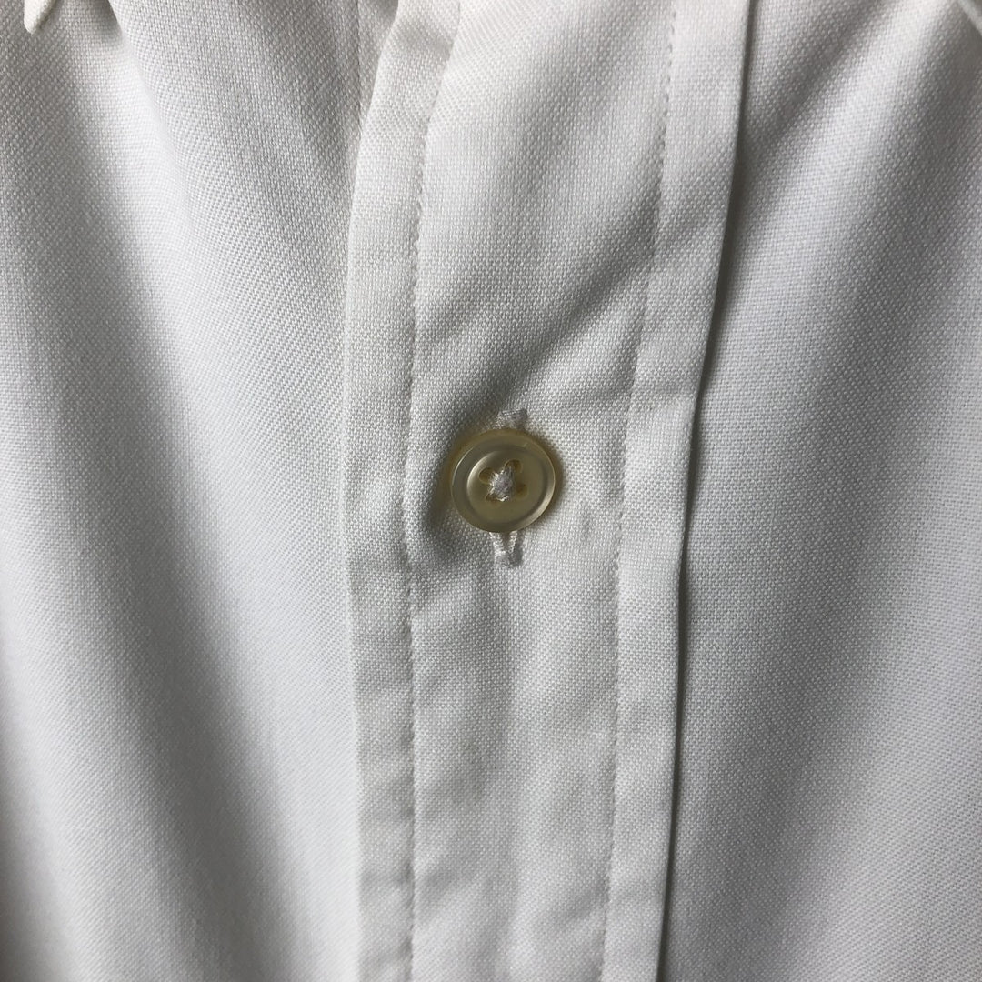 Ralph Lauren Classic Fit Long Sleeve Button Down Shirt, Men's Size L cotton white type Vintage Second Hand