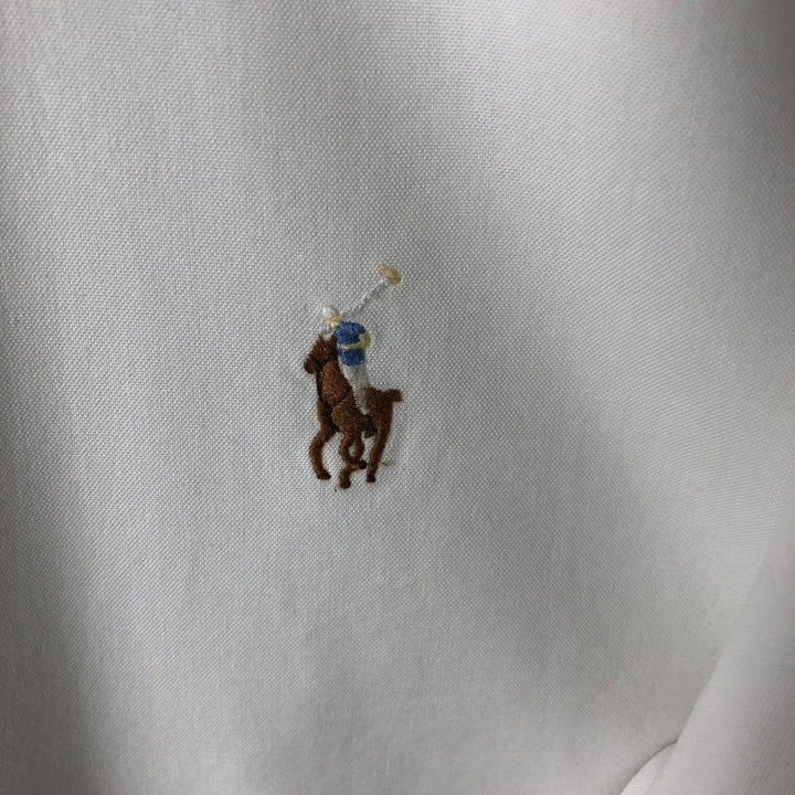 Ralph Lauren Classic Fit Long Sleeve Button Down Shirt, Men's Size L cotton white type Vintage Second Hand
