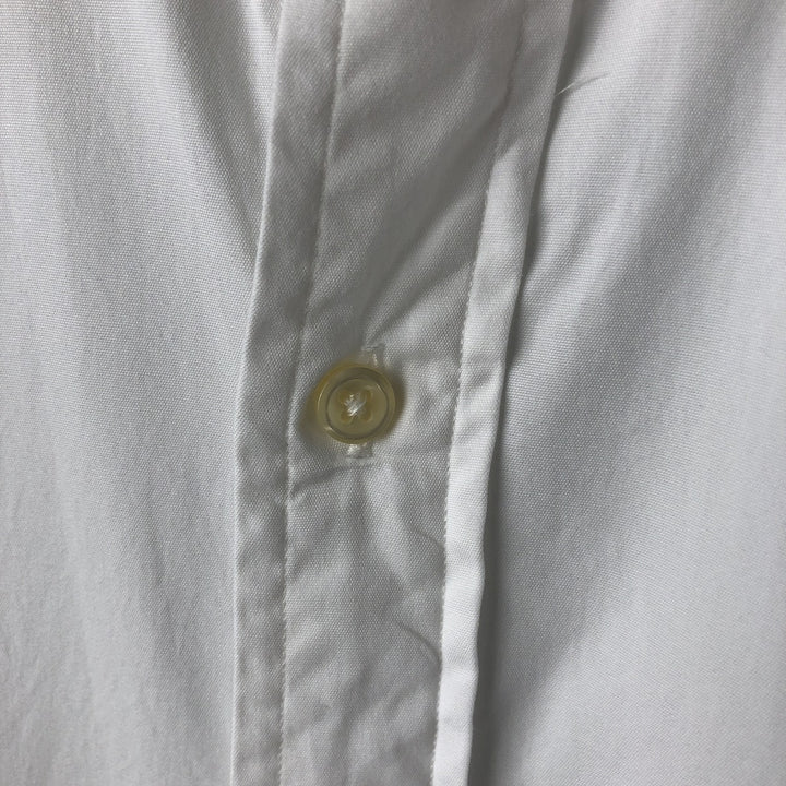 Ralph Lauren REGENT CUSTOM FIT long-sleeved wide-collar button-down shirt, men's size L cotton white type Vintage Second Hand