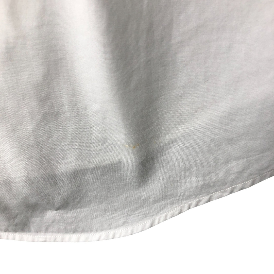 Ralph Lauren REGENT CUSTOM FIT long-sleeved wide-collar button-down shirt, men's size L cotton white type Vintage Second Hand