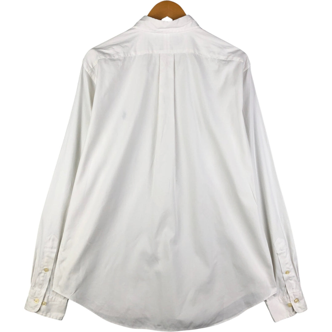 Ralph Lauren Classic Fit Long Sleeve Button Down Shirt, Men's Size L cotton white type Vintage Second Hand