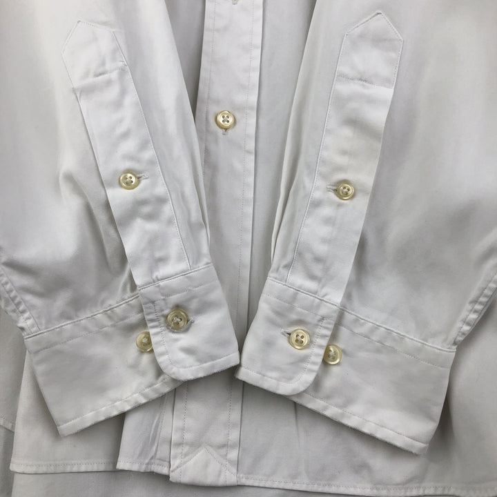 Ralph Lauren Classic Fit Long Sleeve Button Down Shirt, Men's Size L cotton white type Vintage Second Hand