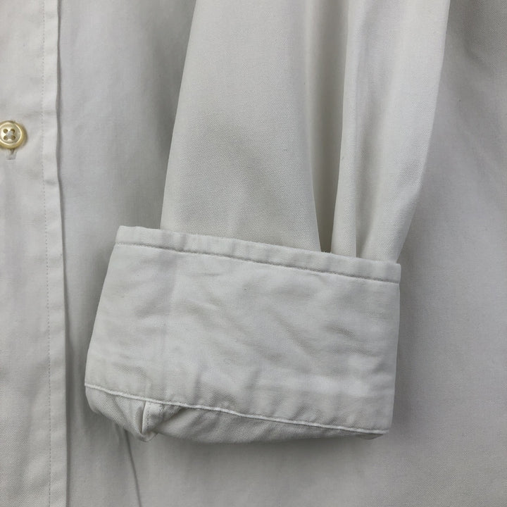 Ralph Lauren Classic Fit Long Sleeve Button Down Shirt, Men's Size L cotton white type Vintage Second Hand
