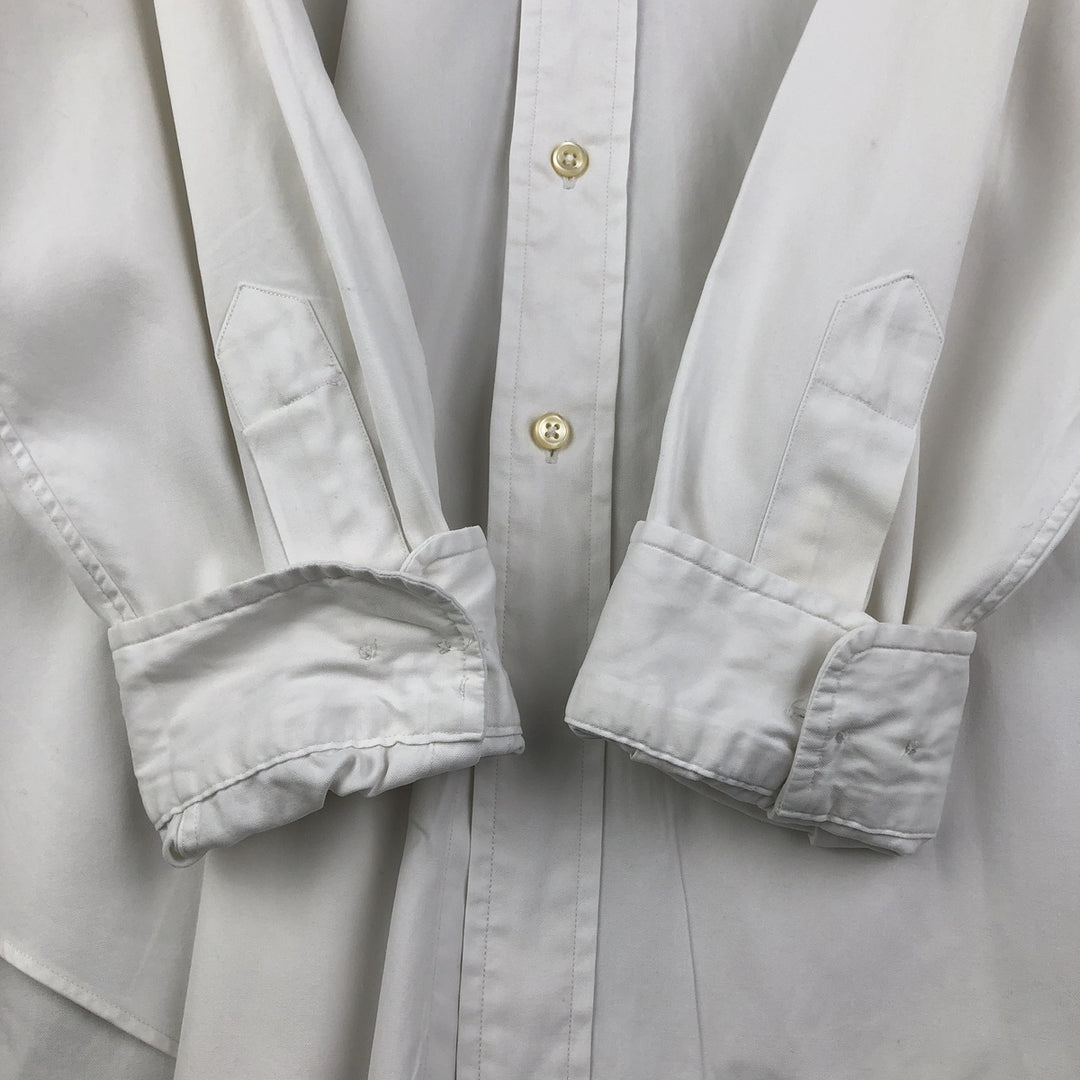 Ralph Lauren Classic Fit Long Sleeve Button Down Shirt, Men's Size L cotton white type Vintage Second Hand