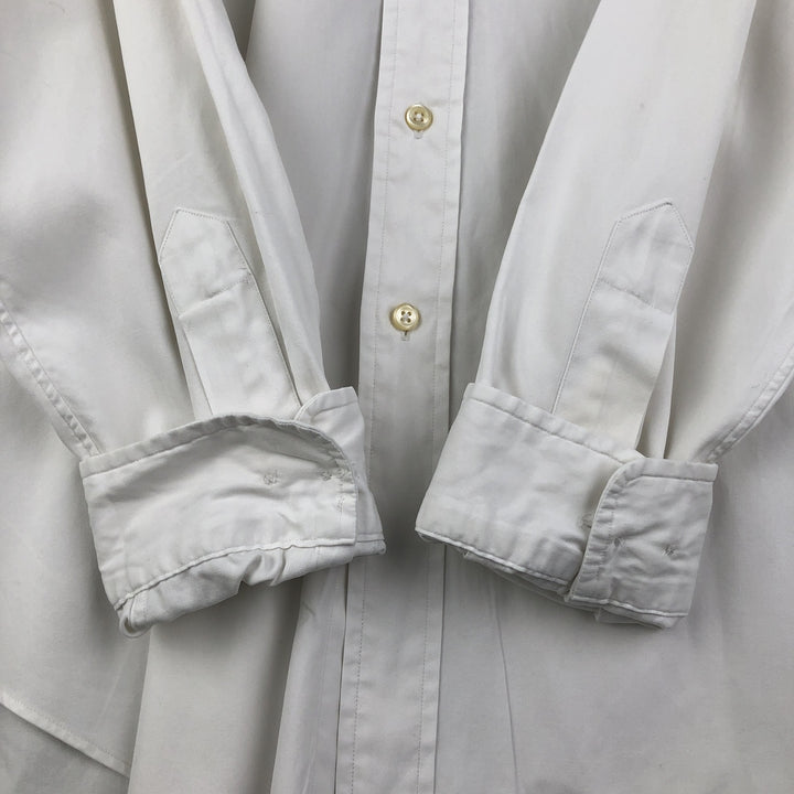 Ralph Lauren Classic Fit Long Sleeve Button Down Shirt, Men's Size L cotton white type Vintage Second Hand