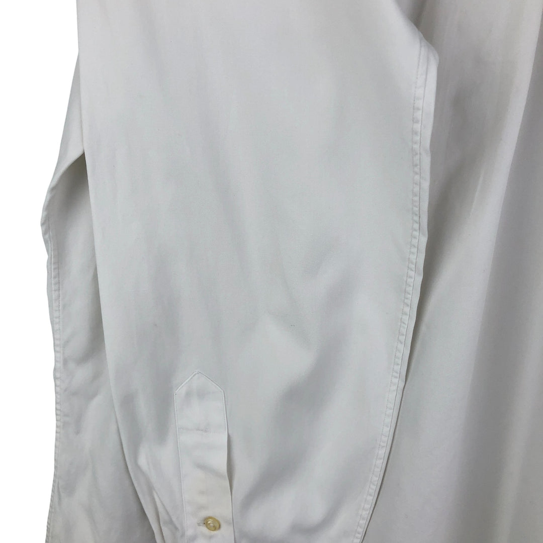 Ralph Lauren Classic Fit Long Sleeve Button Down Shirt, Men's Size L cotton white type Vintage Second Hand