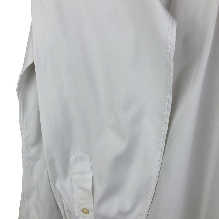 Ralph Lauren Classic Fit Long Sleeve Button Down Shirt, Men's Size L cotton white type Vintage Second Hand