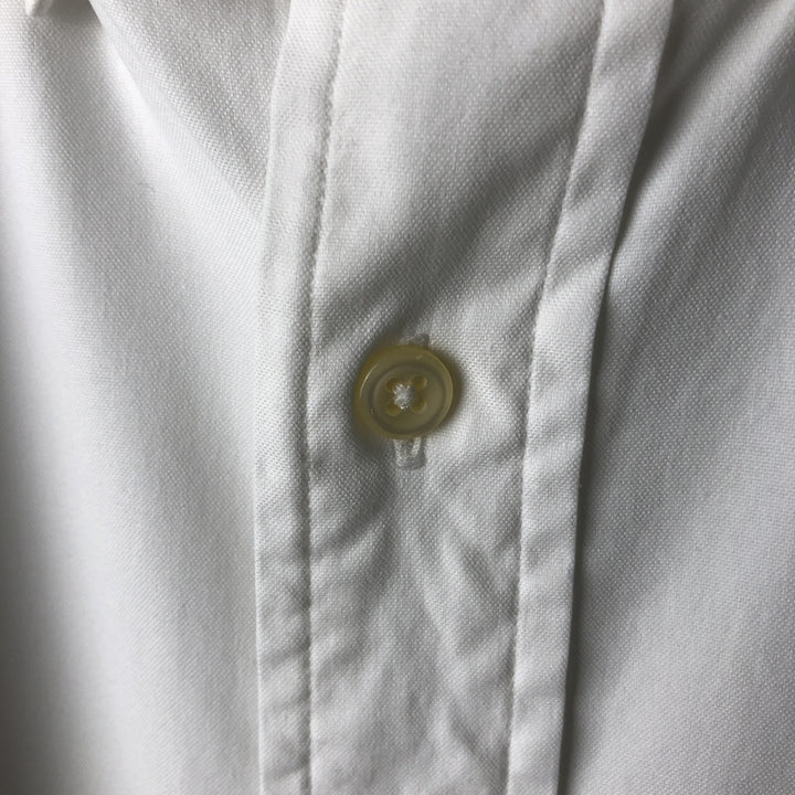Ralph Lauren YARMOUTH long sleeve button down shirt, men's size L cotton white type Vintage Second Hand