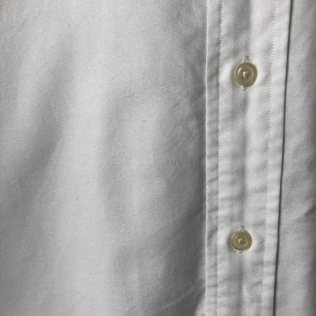 Ralph Lauren long sleeve button down shirt, men's size L cotton white type Vintage Second Hand