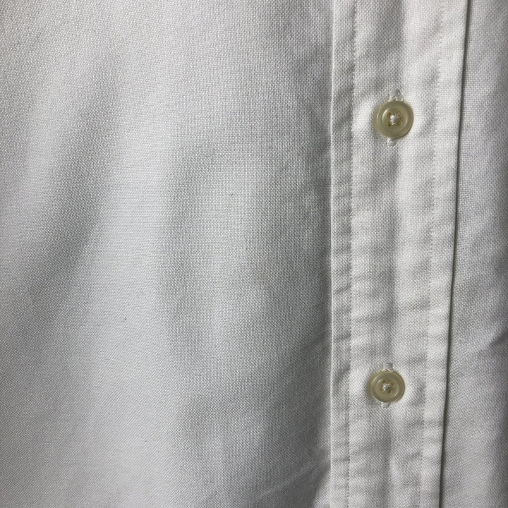 Ralph Lauren long sleeve button down shirt, men's size L cotton white type Vintage Second Hand
