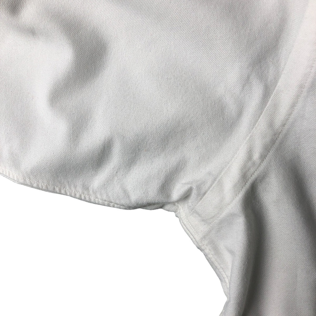 Ralph Lauren long sleeve button down shirt, men's size L cotton white type Vintage Second Hand