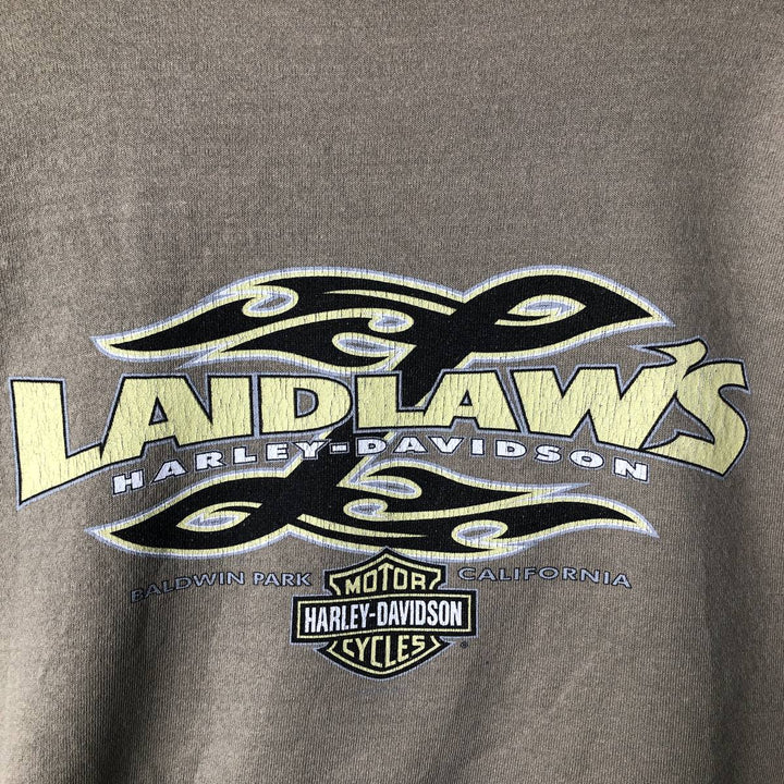 2000'S Harley-Davidson Advertising Sweatshirt, Men's XXL unclear beige type brown Vintage Second Hand