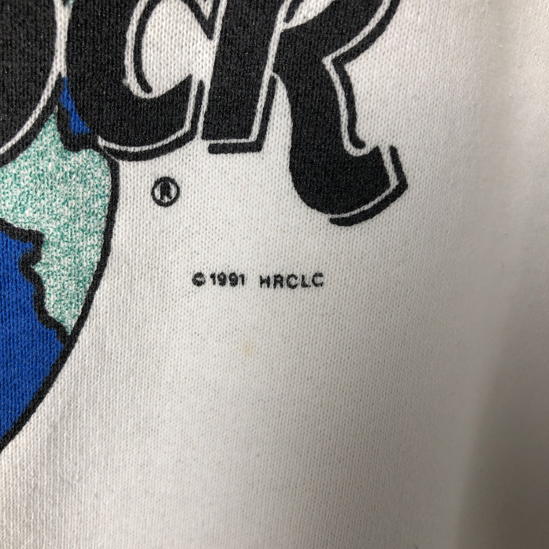 90'S HARD ROCK CAFE Advertising Sweatshirt, Men's XL Size, Vintage cotton white type Vintage Second Hand