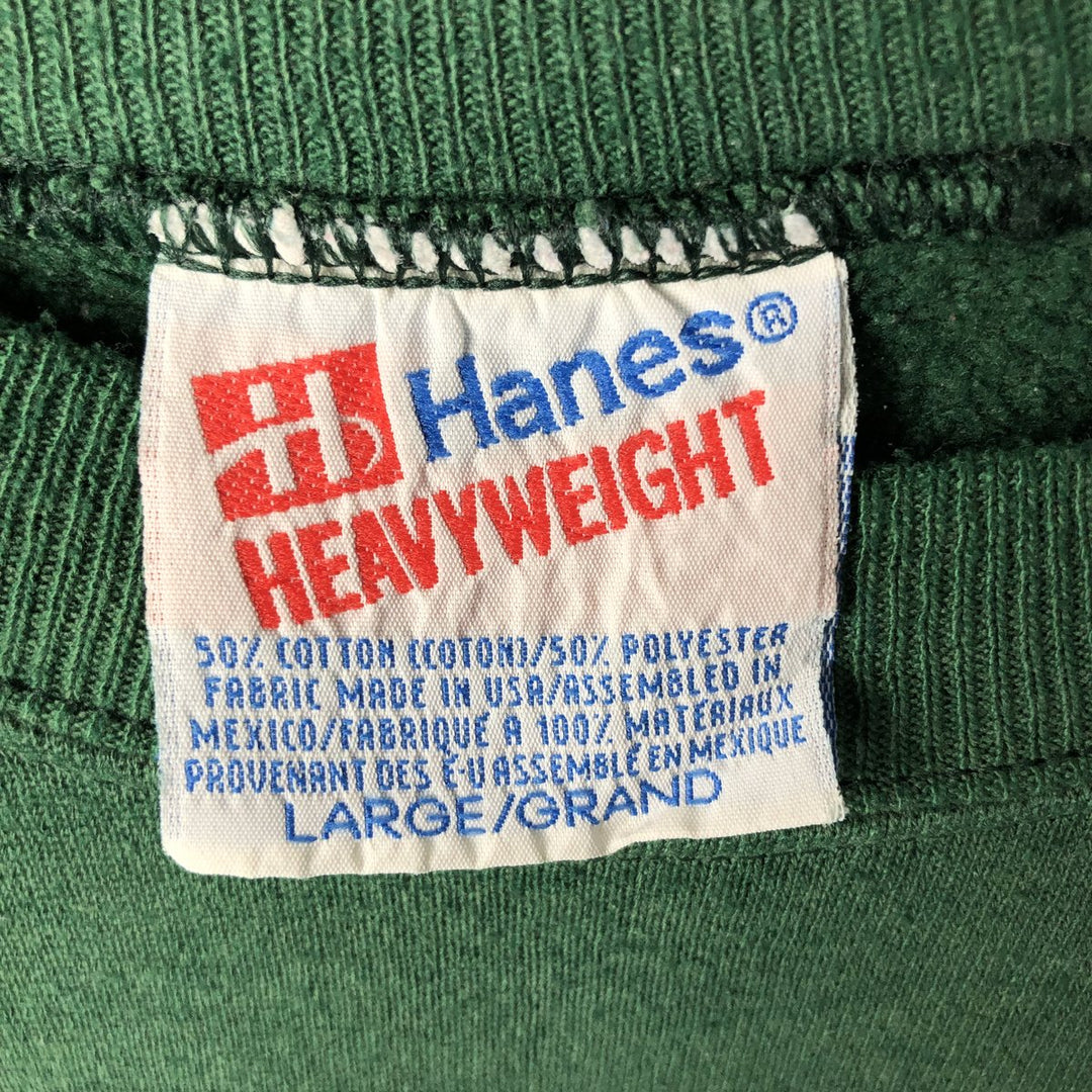Vintage 90'S Hanes Hard Rock Cafe Advertising Sweatshirt, Men's Size L cotton Green type dark green Vintage Second Hand