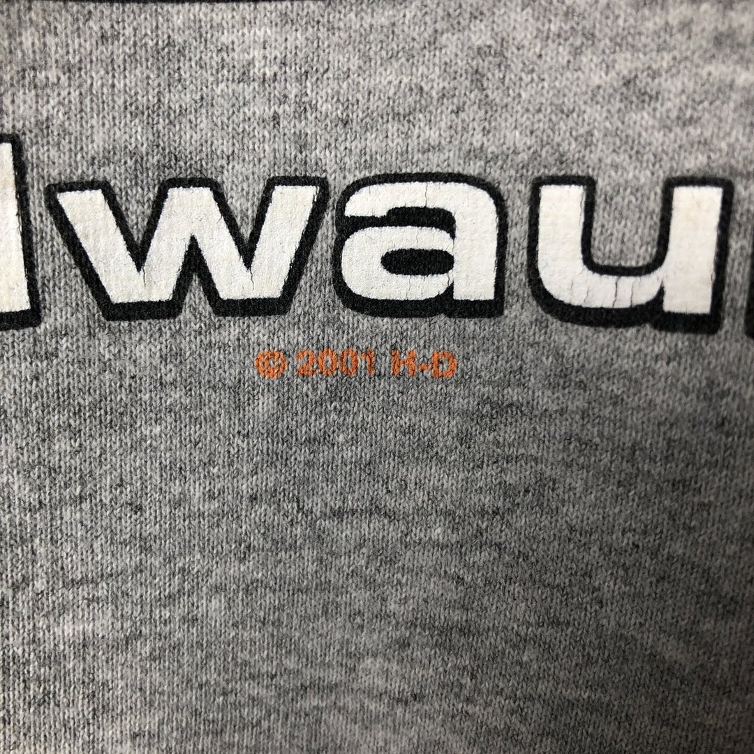 2000'S Harley-Davidson Advertising Sweatshirt, Men's XL cotton gray type Vintage Second Hand