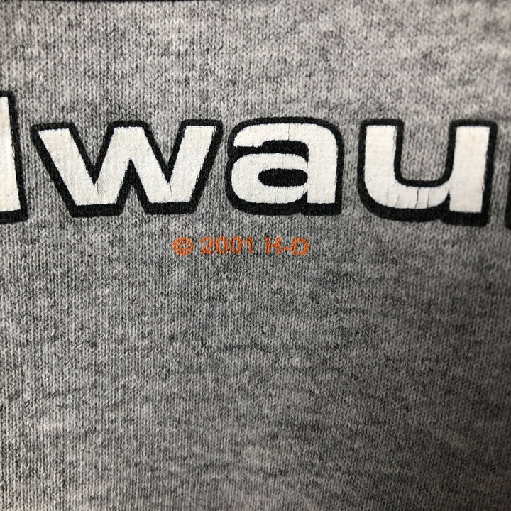 2000'S Harley-Davidson Advertising Sweatshirt, Men's XL cotton gray type Vintage Second Hand