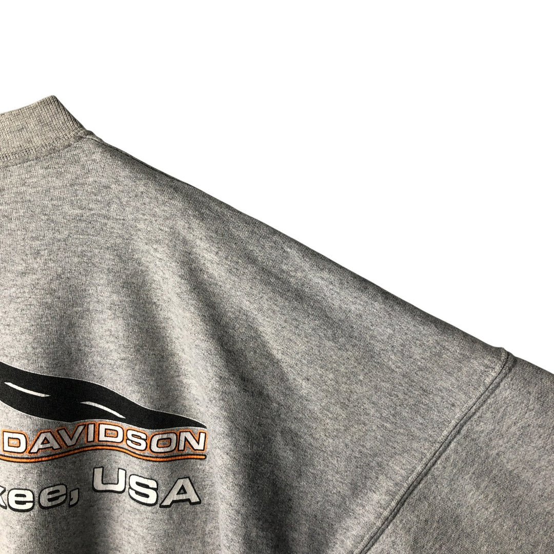 2000'S Harley-Davidson Advertising Sweatshirt, Men's XL cotton gray type Vintage Second Hand