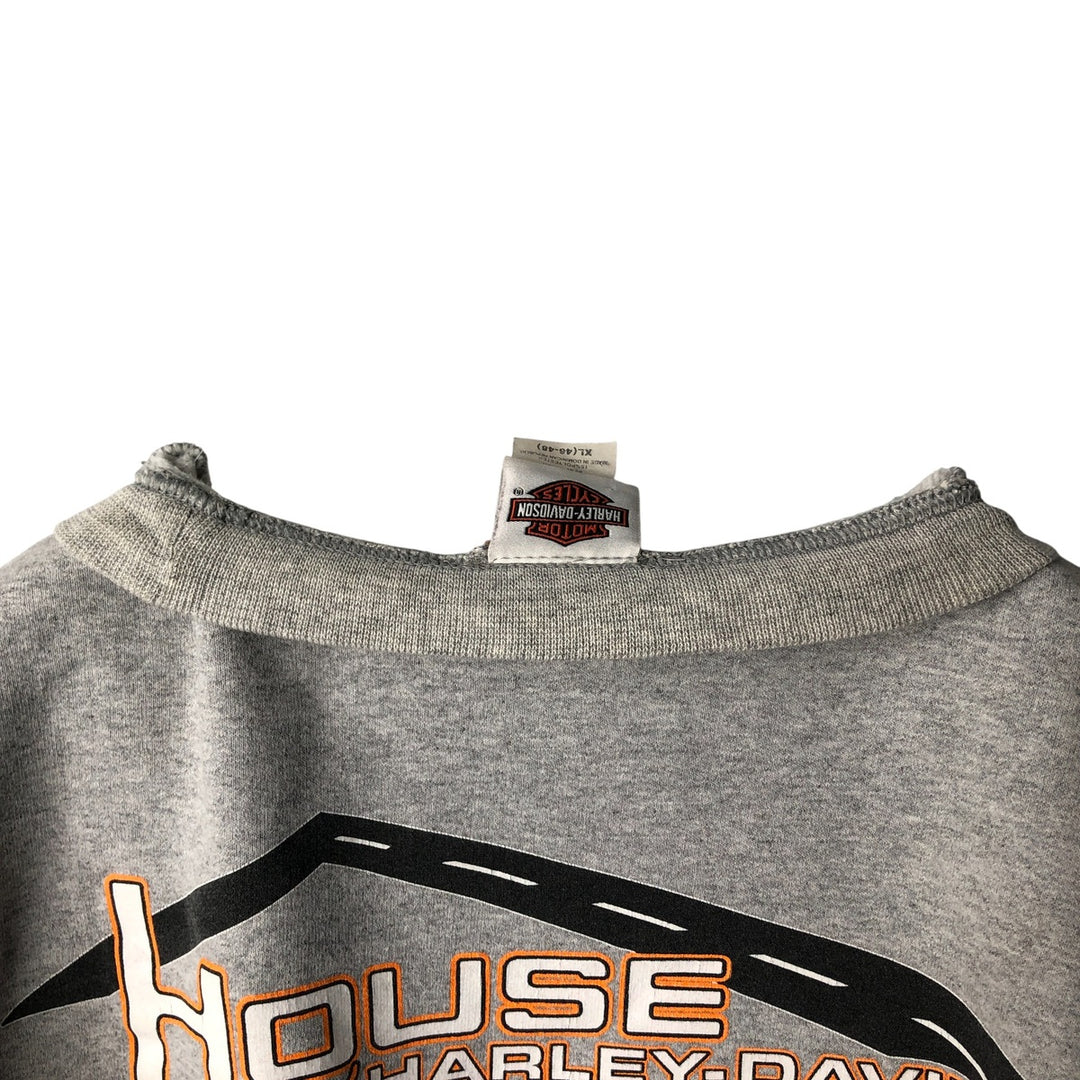 2000'S Harley-Davidson Advertising Sweatshirt, Men's XL cotton gray type Vintage Second Hand